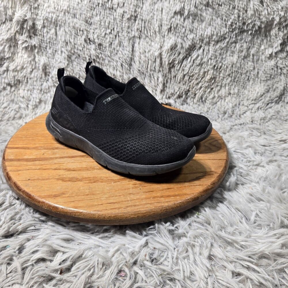 Skechers Arch Fit Air Cooled Womens Gray Slip On Walking Sneaker Size 7.5 Comfy